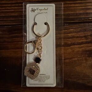 Gold Keychain with Black Accent